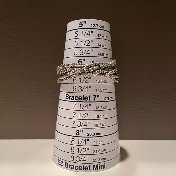 Jewelry - UNIQUE SILVER BRACELET MADE UP OF 7 INDIVIDUAL STRANDS